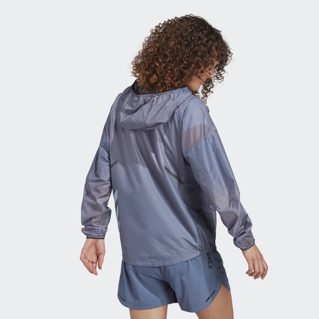 Bunda adidas Performance Terrex Agravic Windweave Trail Running Jacket Modrá | HT9407, 1