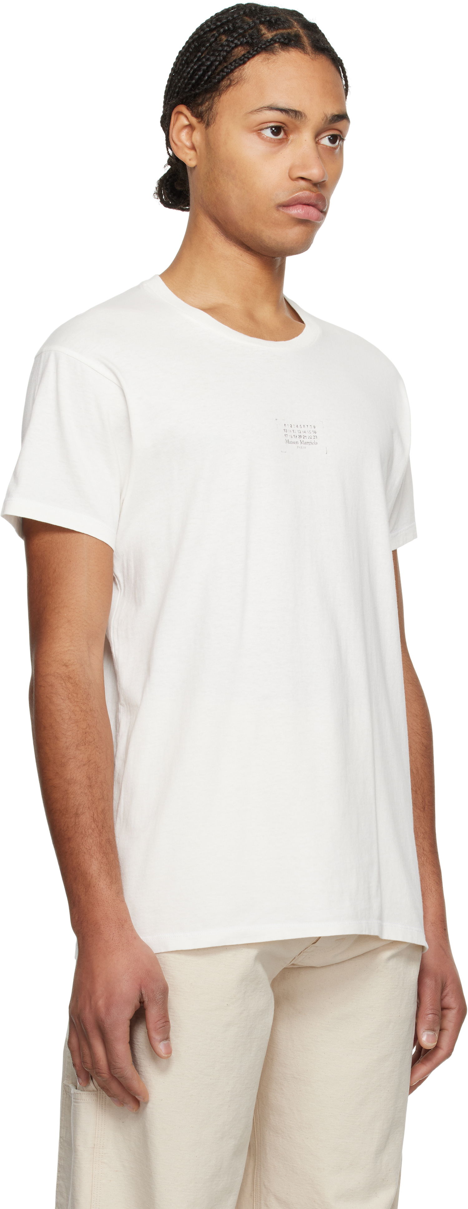 Tričko Maison Margiela Maison Margiela Stamp Logo T-Shirt Biela | S50GC0706 S24575, 1