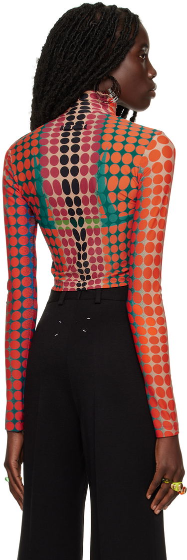 Sveter Jean Paul Gaultier Jean Paul Gaultier Dots Print Zip-Up Track Top Rôznofarebný | 22/09-F-TO043-J512, 2