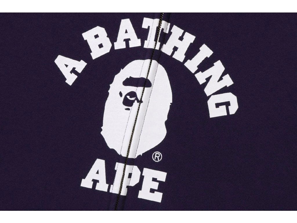 Bape Color Camo Relaxed Fit Full Zip Hoodie Purple