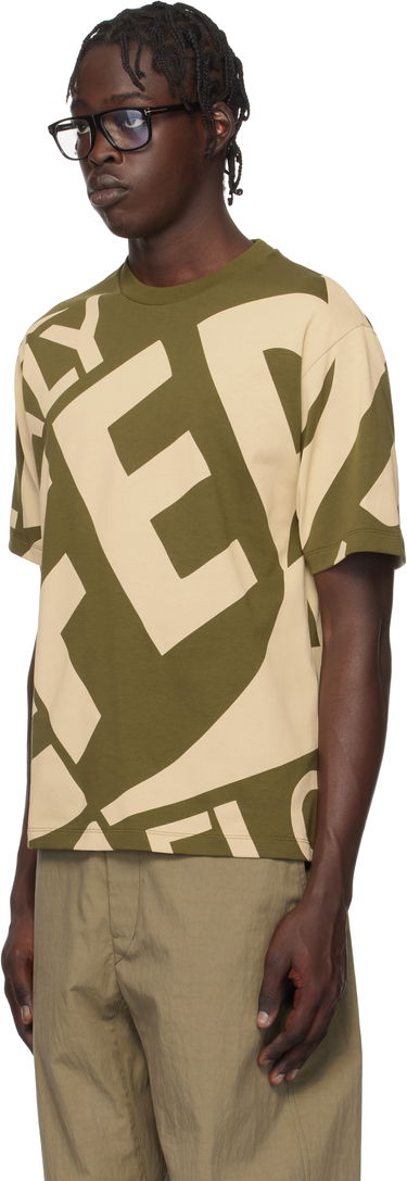 Tričko FERRAGAMO Ferragamo Graphic Print T-Shirt Zelené | 781245, 3
