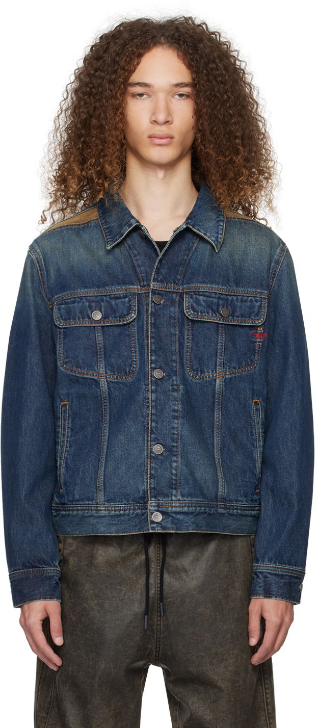 Bunda Diesel D-Barcy-Rs-S Denim Jacket Navy | A13323-09I36-01