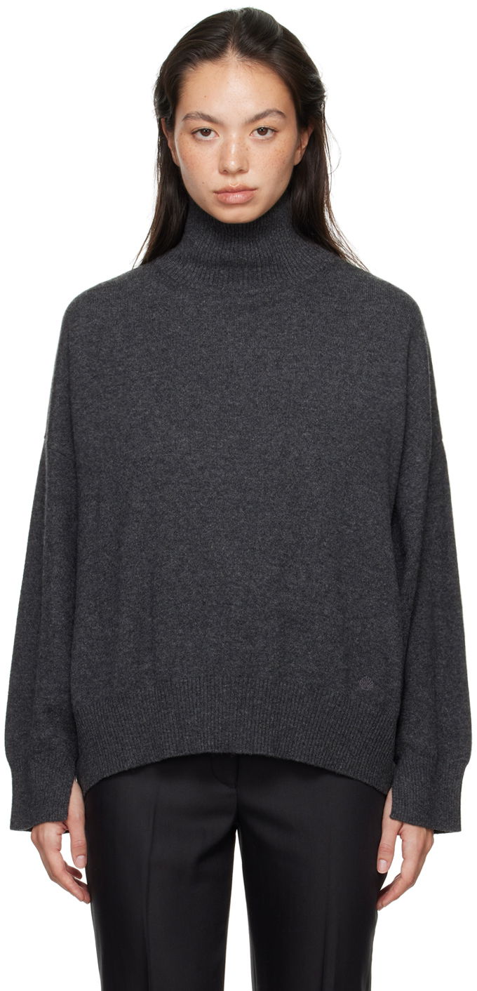 Sveter Loulou de Saison Loulou de Saison Murano Turtleneck Sweater Šedá | MURANO, 0