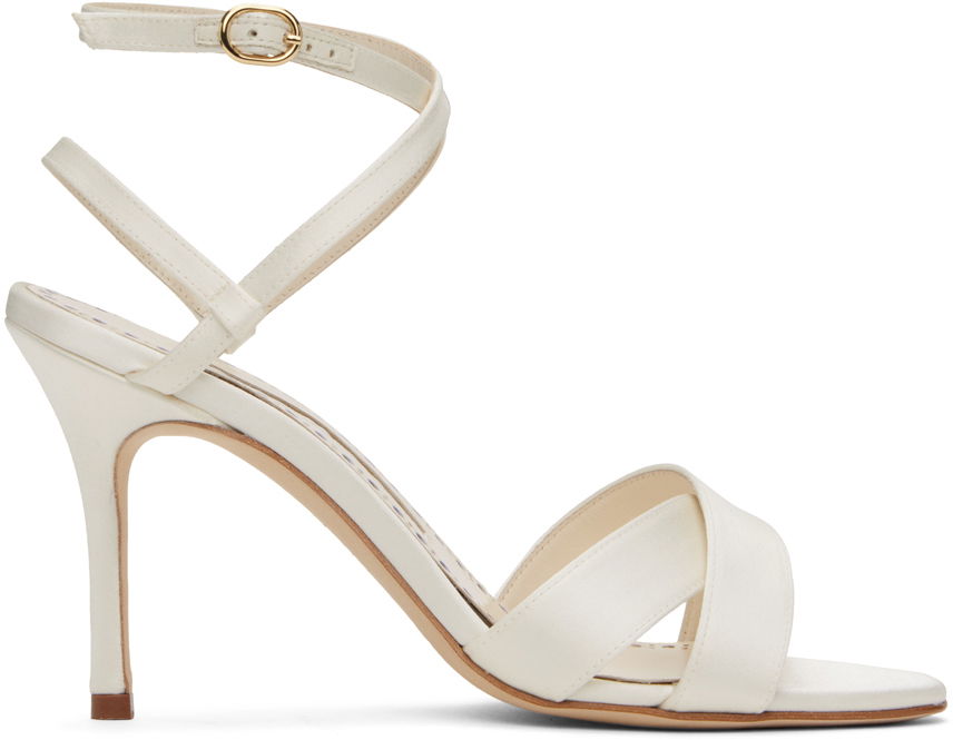 Doplnky Manolo Blahnik Manolo Blahnik Tormenfa Heeled Sandals Biela | 124-2486, 0