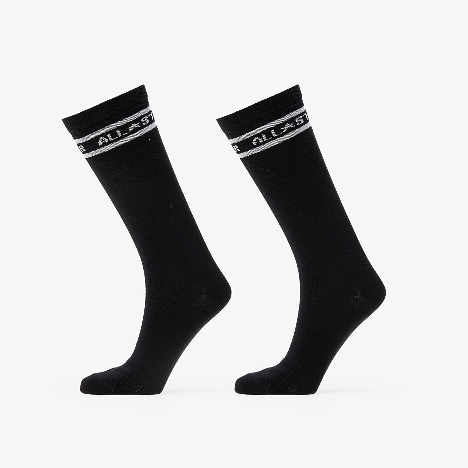 Spodná bielizeň a ponožky Converse Flat Knit Crew Socks 2-Pack Čierna | E1026B, 0