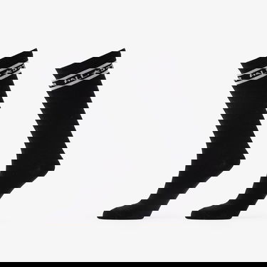 Spodná bielizeň a ponožky Converse Flat Knit Crew Socks 2-Pack Čierna | E1026B, 0