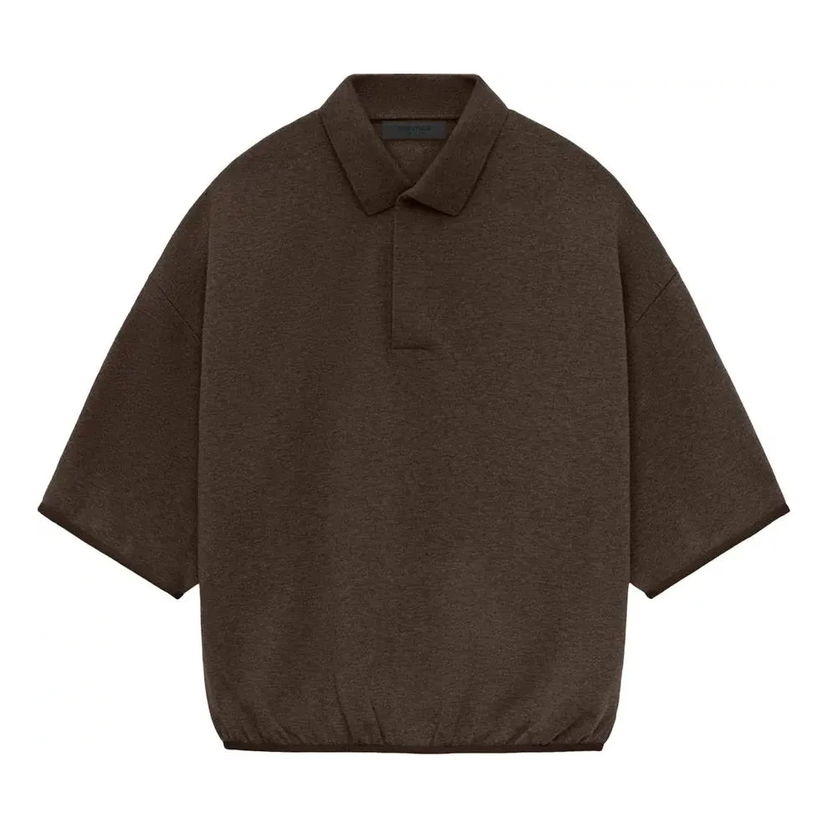 Polo tričko Fear of God Essentials 3/4 Sleeve Polo Hnedá | 192SU244402F