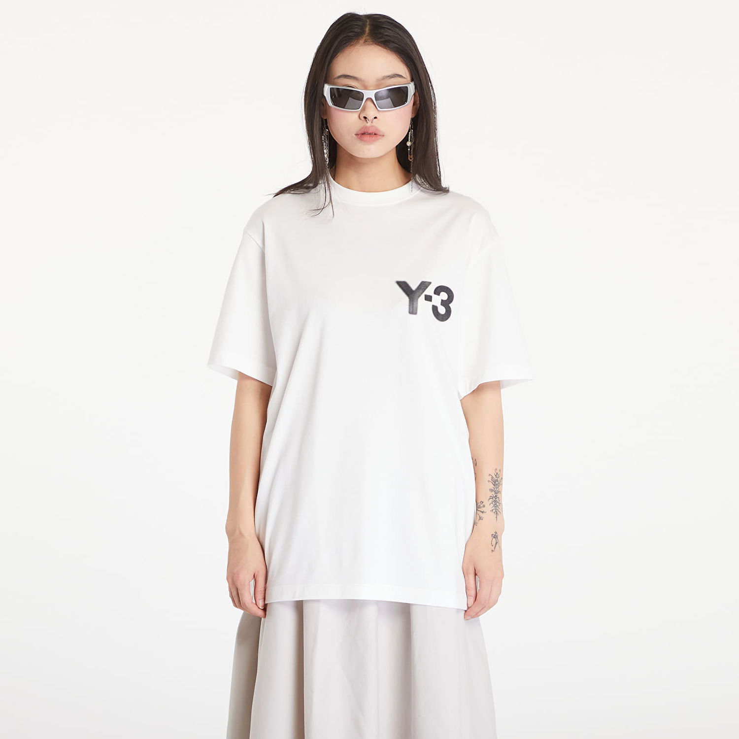 Tričko Y-3 Logo Short Sleeve Tee UNISEX Core White Biela | JE9281, 0