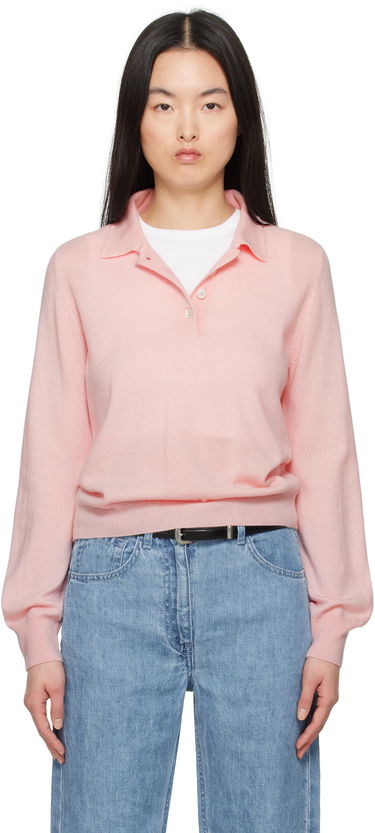 Sveter &Daughter &Daughter Aoife Cashmere Polo Sweater Ružová | CH04634, 0