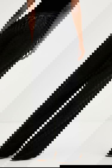 Tepláky adidas Originals Originals Velvet Tp Wide-Leg Track Pants Čierna | JV7508, 2