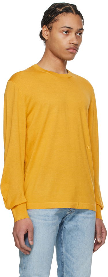 Sveter Helmut Lang Curved Sleeve Sweater Béžová | O01HM703, 4