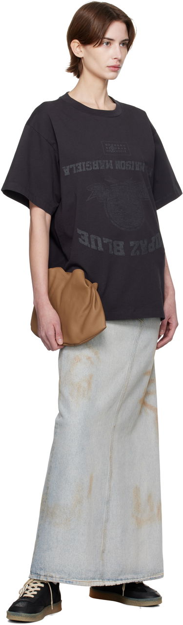 Tričko Maison Margiela MM6 Maison Margiela Topaz Blue Graphic T-Shirt Čierna | SH0GC0041 S24311, 3