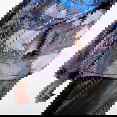 Prešívaná bunda Wasted Paris Elevation Puffer Cityscape Graffiti Print L Rôznofarebný | WP_000318, 3