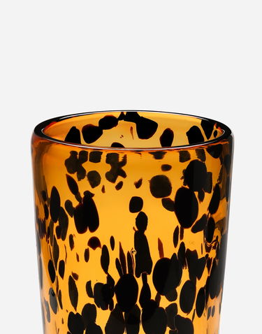 Home decor Dolce & Gabbana Cylindrical Tortoiseshell Pattern Murano Glass Vase Medium Rôznofarebný | TCC076TCACOUL003, 2