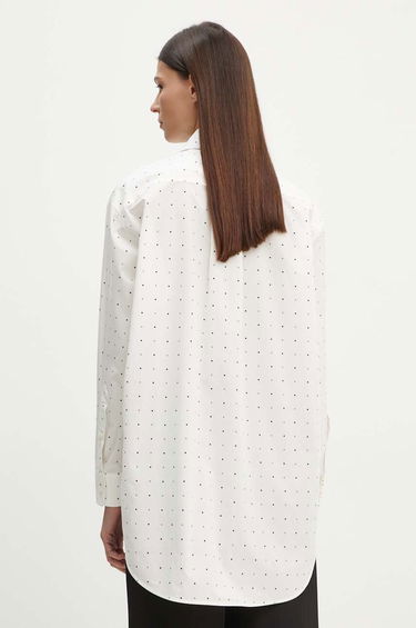 Košeľa Maison Margiela MM6 Relaxed Fit Shirt with Sketch Print Biela | S52DT0014.S78157, 2