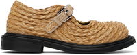 Moschino Olivia Raffia Mary Jane Loafers