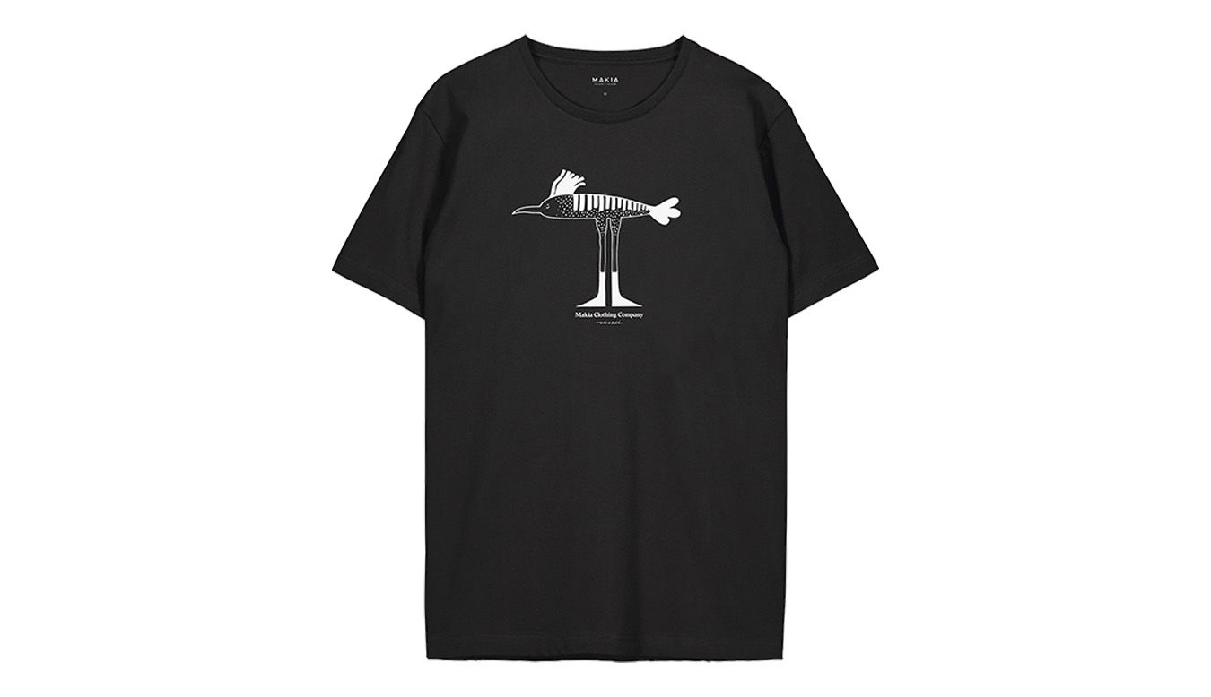 Tričko Makia Bird T-shirt Čierna | U21315_999, 0