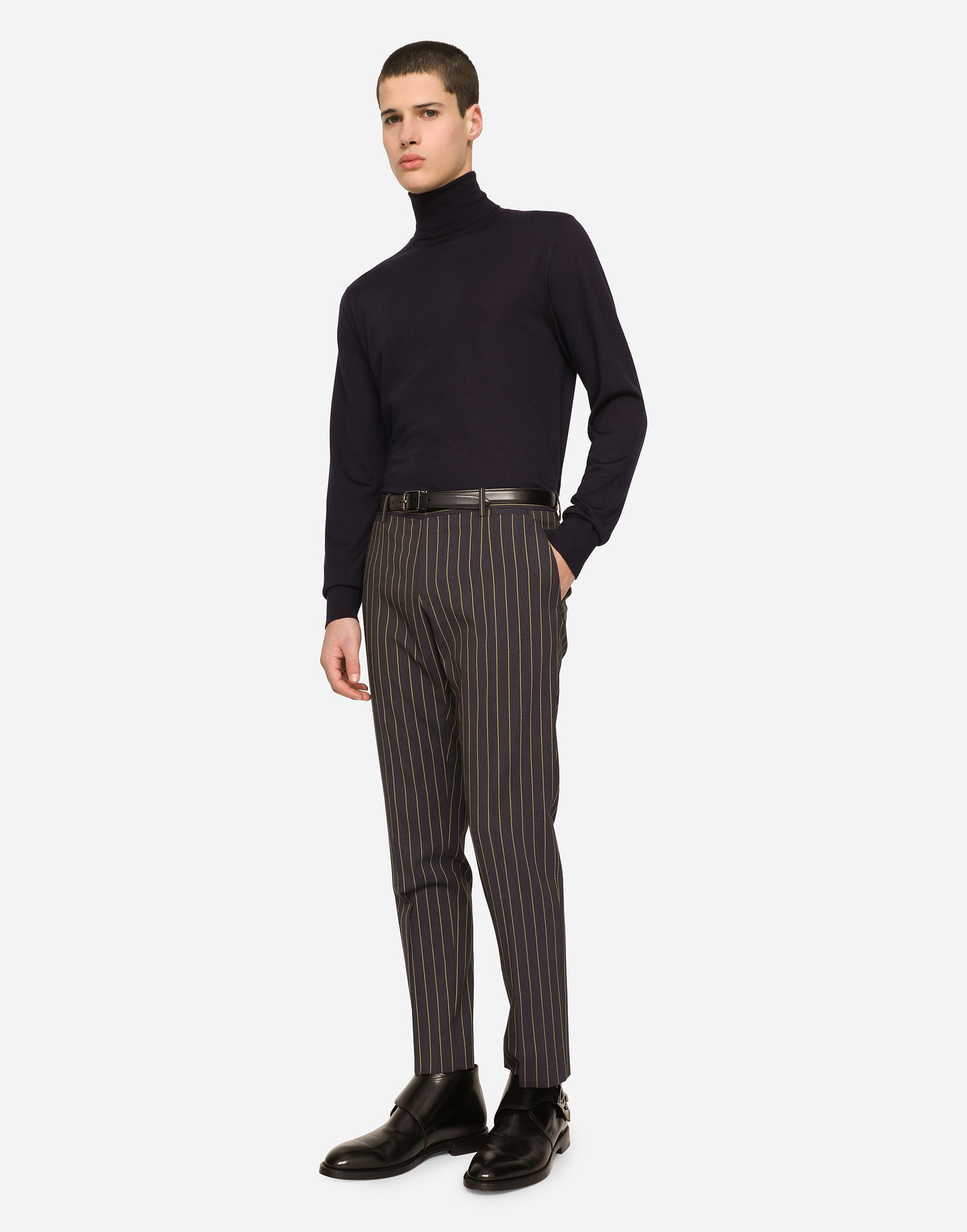 Sveter Dolce & Gabbana Cashmere And Silk Turtle-Neck Sweater Čierna | GXL03TJDMS4B6712, 1