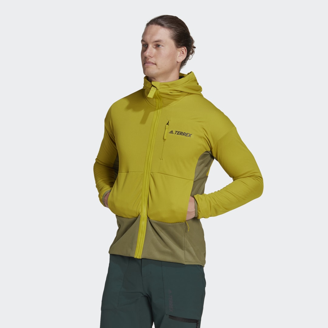 Bunda adidas Originals Terrex Zupahike Hooded Fleece Jacket Žltá | HH9217, 0