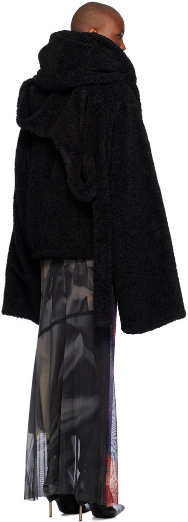 Kabáty Ottolinger Ottolinger Wrap Teddy Short Jacket Čierna | 1230703921, 2