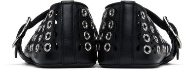 Tenisky a topánky Alaïa ALAÏA Vienne Lambskin Eyelets Ballerina Flats Čierna | AA3A029CK277, 1