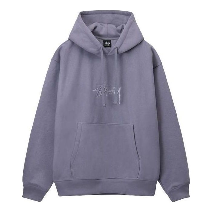 Mikina Stüssy Stussy Stock Logo Applique Hoodie Fialová | 118475-MAUV