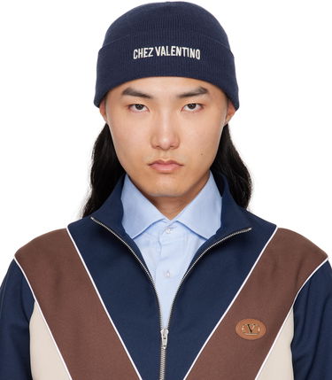 Kulicha Valentino Valentino 'Chez Valentino' Wool Beanie Navy | 7Y2HB02RFZL, 0