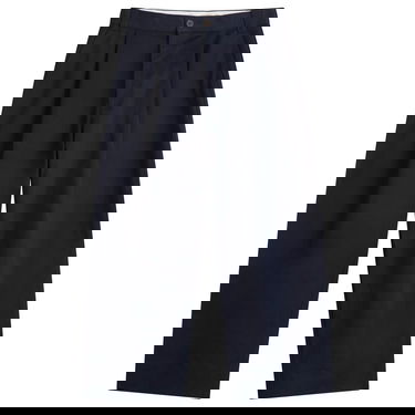Nohavice Studio Nicholson Studio Nicholson Pleated Wide-Leg Trousers, Size Large Navy | SORTESNM-1248-DKN, 1