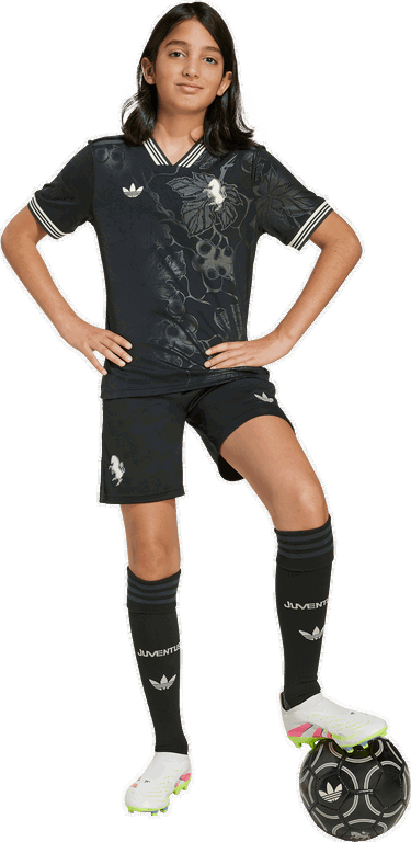 Dres adidas Originals Juventus 3rd Jersey 2025/26 Kids Čierna | kc3497, 5
