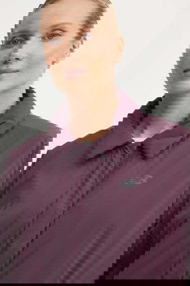 Bunda New Balance Transitional Collared Button-Front Jacket Fialová | WJ43506PLN, 3