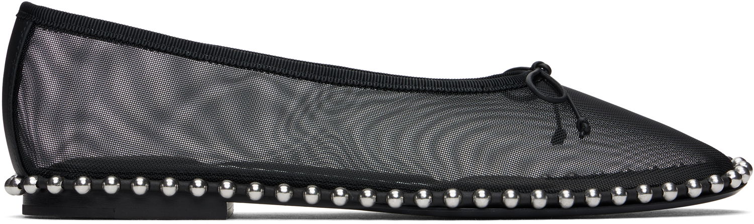 Starostlivosť o obuv Alexander Wang Alexander Wang Lina Ballchain Ballerina Flats Čierna | 30125F046, 0