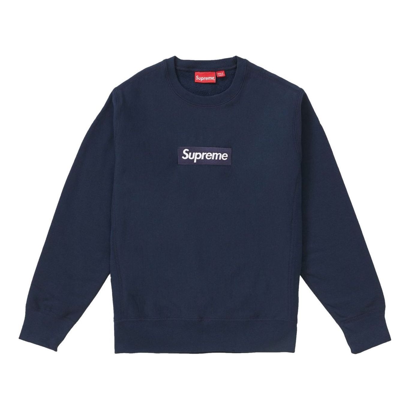 Sveter Supreme Crewneck Box Logo Sweater Navy | SUP-FW18-1076, 0