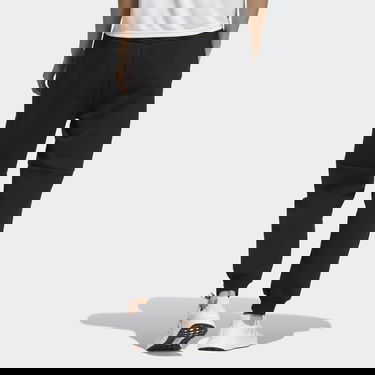 Nohavice a džínsy adidas Originals Wording Regular Fit Fleece Cuffed Čierna | HM2832, 2