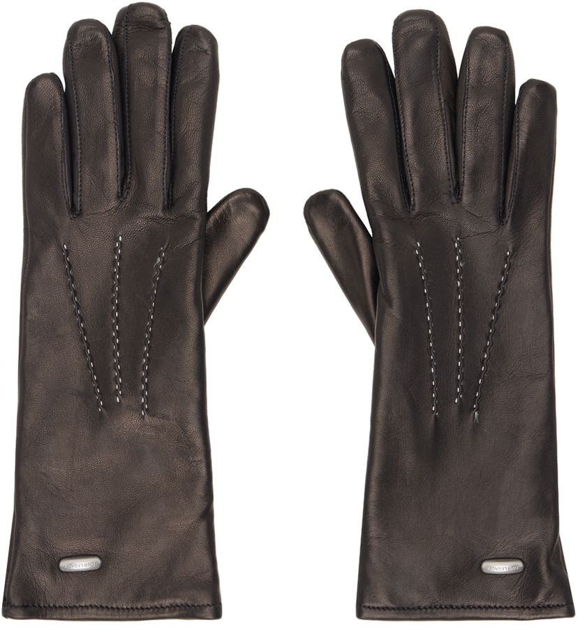 Rukavice OUR LEGACY Leather Gloves Čierna | A4248HEB