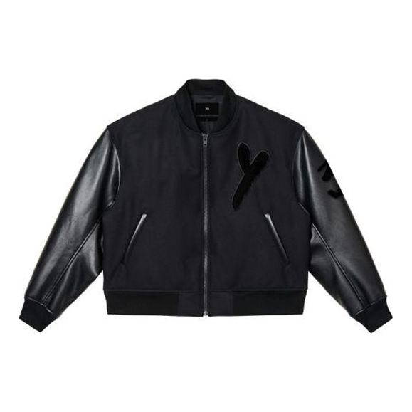 Bomber bunda adidas Originals Y-3 Letterman Jacket Čierna | IA3101, 0