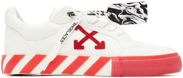 Tenisky a topánky Off-White Vulcanized Low "White & Red" Biela | OMIA085R21LEA0020125, 0