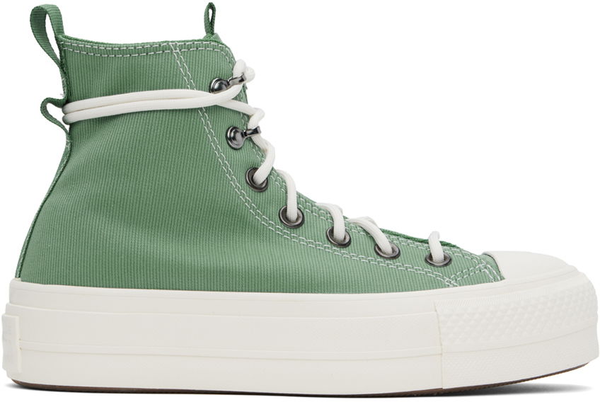 Tenisky a topánky Converse Chuck Taylor All Star Lift Platform Utility Zelené | A08864C, 0
