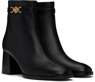 Tenisky a topánky Versace Leather Ankle Boots With Medusa Accent Čierna | 1015914_DVT2P, 3