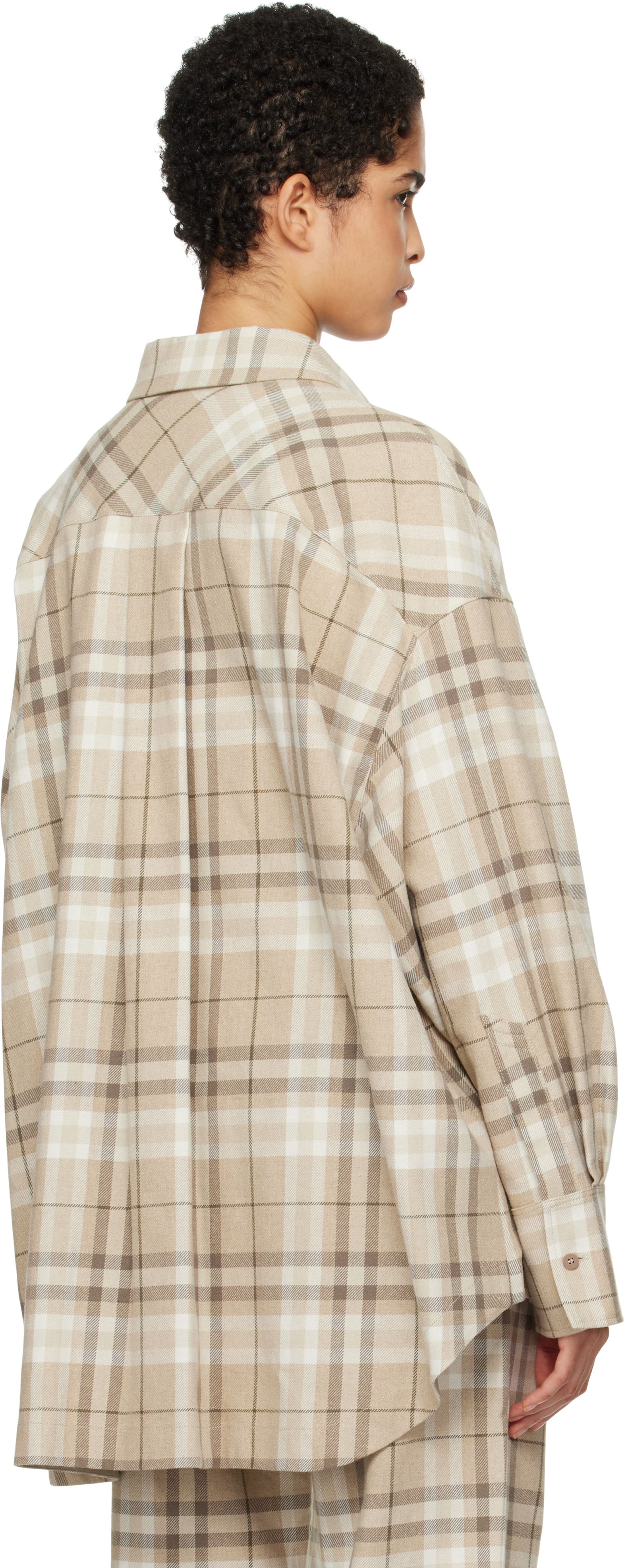 Attico Eliza Plaid Shirt