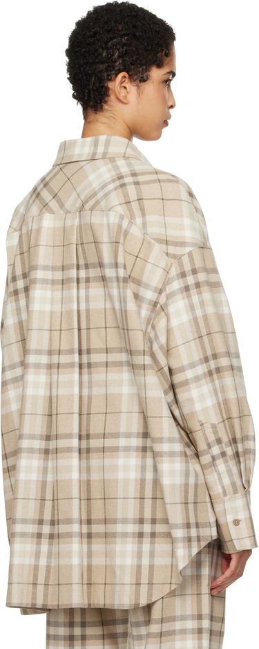 Košeľa The Attico Attico Eliza Plaid Shirt Béžová | 250WCH00004 CCC050AA, 2