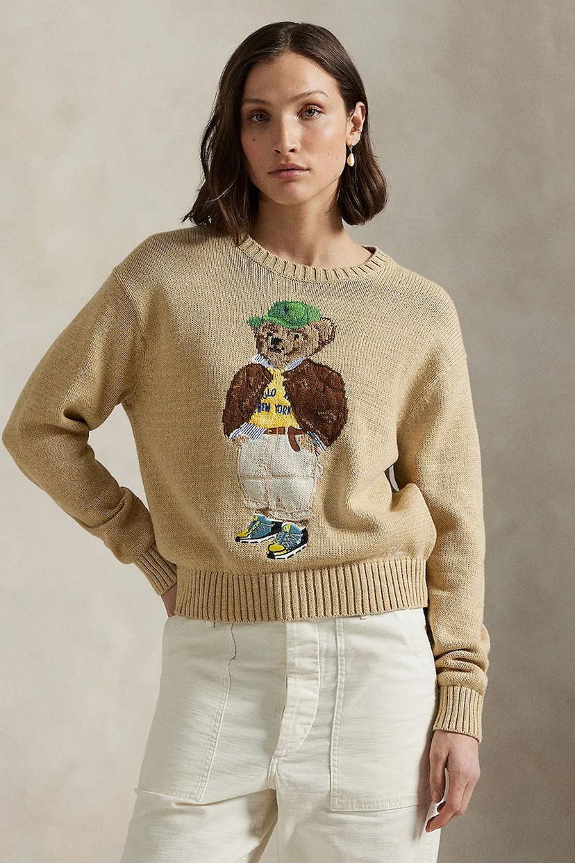 Sveter Polo by Ralph Lauren Polo Ralph Lauren Bear Sweater Béžová | 211972121