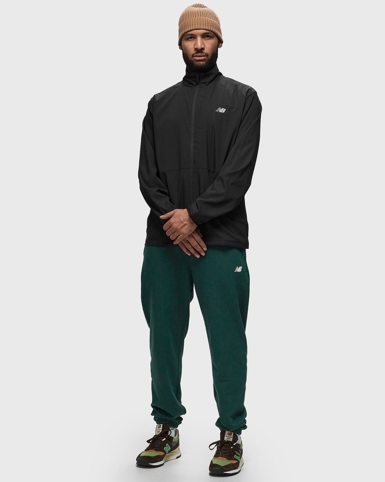 Tepláky New Balance French Terry Jogger Zelené | MP41519-NWG, 1