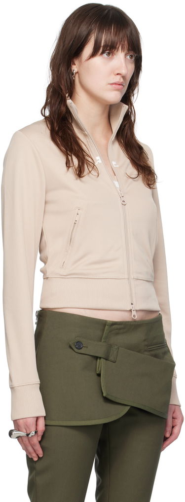Bunda Courrèges Courrèges Zip Track Jacket Béžová | 124JVE010JS0091, 1