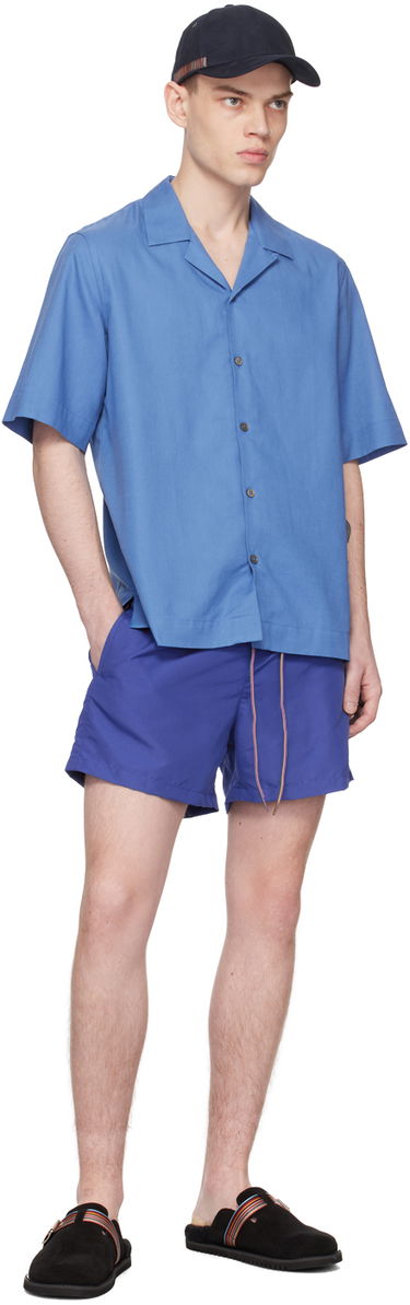 Košeľa Paul Smith Paul Smith Button-Down Camp Collar Shirt Modrá | M1R-905U-K01955-45, 3