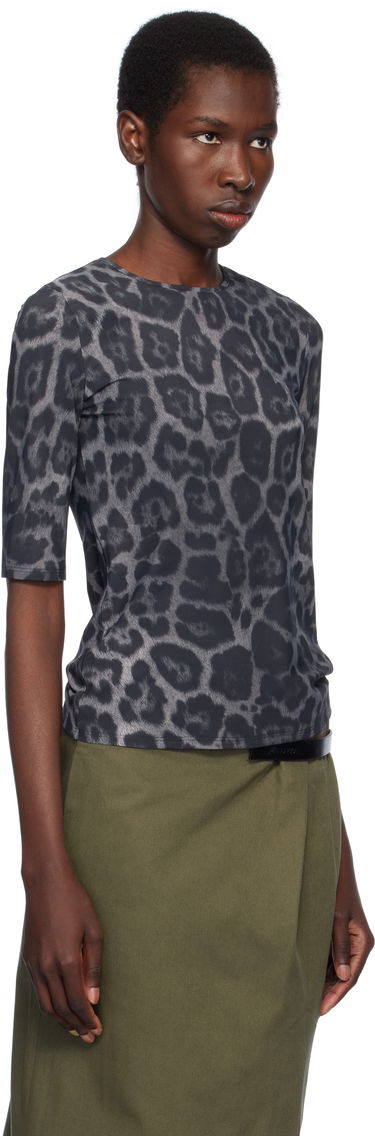 Tričko Stella McCartney Stella McCartney Leopard Print T-Shirt Čierna | 6J04113SQA08, 1