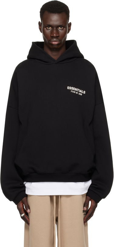 Mikina Fear of God Fear of God ESSENTIALS Fleece Hoodie Čierna | 192HO246250F, 0