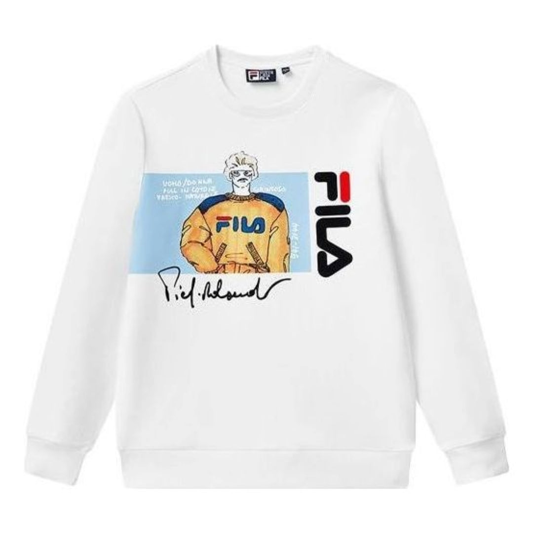 Mikina FILA Logo Graphic Sweater Biela | F11M118204F-WT, 0