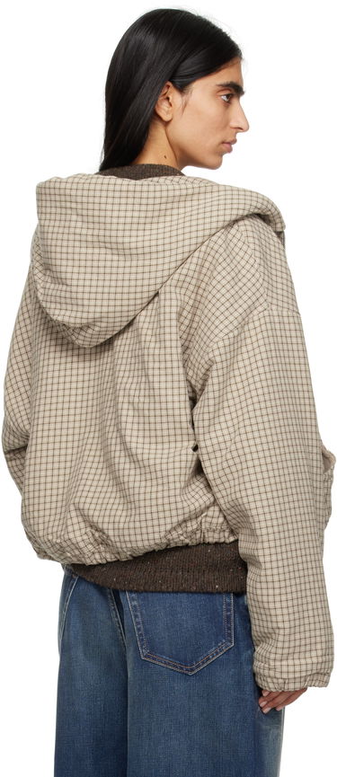 Mikina ERL ERL Plaid Padded Jacket Béžová | ERL09J023, 2