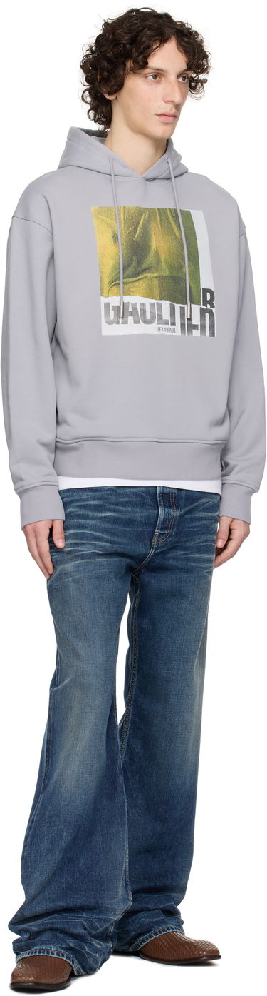 Mikina Jean Paul Gaultier Jean Paul Gaultier Printed Cotton Hoodie Šedá | 25/03-W-TO296-J003-134812, 3