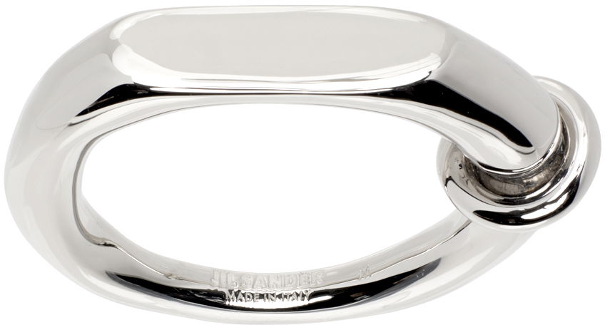 Prsteň Jil Sander Band Ring Šedá | J30UQ0013_P4877, 0